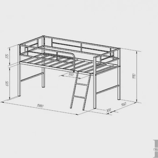 Кровать-чердак «Севилья МИНИ»